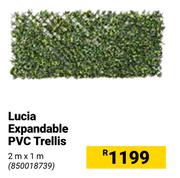 Lucia Expandable PVC Trellis 2m x 1m