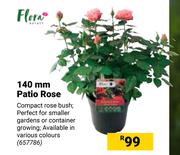Flora 140mm Patio Rose