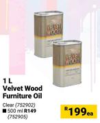 Velvet Wood Furniture Oil-500ml