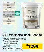 Fired Earth Whispers Sheen Coating-5Ltr