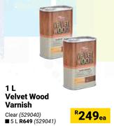 Velvet Wood Varnish-1Ltr Each