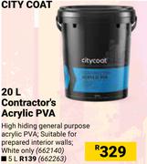 Citycoat Contractor's Acrylic PVA-5Ltr