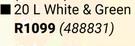 Fired Earth Extreme Roof Acrylic (White & Green)-20Ltr