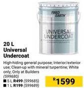 Fired Earth Universal Undercoat-20Ltr
