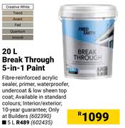 Fired Earth Break Through 5-In-1 Paint-20Ltr