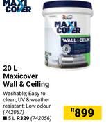Maxicover Wall & Ceiling-20Ltr