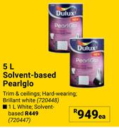 Dulux Solvent-Based White Pearlglo-1Ltr