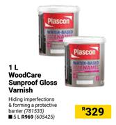Plascon WoodCare Sunproof Gloss Varnish-5Ltr