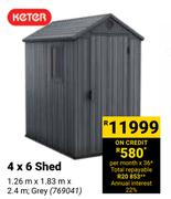 Keter 4 x 6 Shed