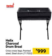 Totai Helix Charcoal Drum Braai