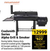 Megamaster Coalamith Series Alpha Grill & Smoker