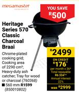 Megamaster Heritage Series 570 Classic Charcoal Braai 560mm