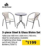 Designhouse 3-Piece Steel & Grass Blastro Set