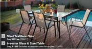 Steel Textilene Grey Chair-Each