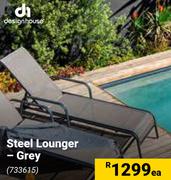 Designhouse Steel Lounger Grey-Each