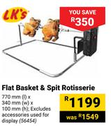 LK's Flat Basket & Spit Rotisserie 56454