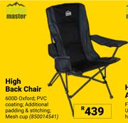 Camp Master High Back Chair 850014541