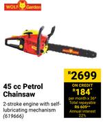 Wolf Garden 45cc Petrol Chainsaw 619666