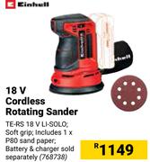 Einhell 18V Cordless Rotating Sander TE-RS 18V Li-Solo