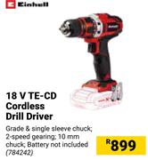 Einhell 18V TE-CD Cordless Drill Driver 784242