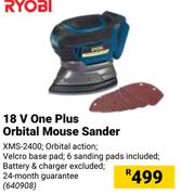 Ryobi 18V One Plus Orbital Mouse Sander XMS-2400