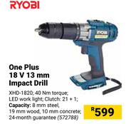 Ryobi One Plus 18V 13mm Impact Drill XHD-1820