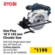 Ryobi One Plus 18V 165mm Circular Saw XCS-165