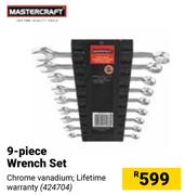 Mastercraft 9-Piece Wrench Set 424704