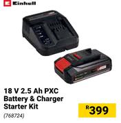 Einhell 18V 2.5Ah PXC Battery & Charger Starter Kit 768724