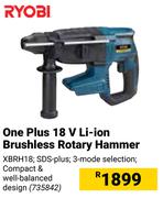 Ryobi One Plus 18V Li-Ion Brushless Rotary Hammer XBRH18