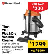 Bennett Read Titan 20Ltr Wet & Dry Vacuum Cleaner HVC220