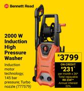 Bennett Read 2000 W Induction High Pressure Washer 777579