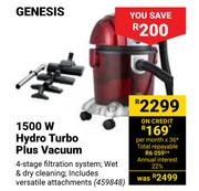 Genesis 1500 W Hydro Turbo Plus Vacuum 459848