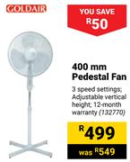 Goldair 400mm Pedestal Fan 132770