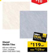 Glazed Marble Tiles 600 x 600mm-Per Square Mtr