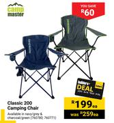Camp Master Classic 200 Camping Chair-Each