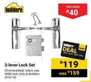 Builders 3-Lever Lock Set 418114