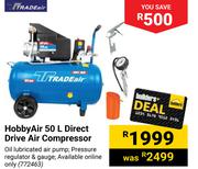 Tradeair Hobbyair 50Ltr Direct Drive Air Compressor 772463