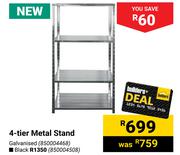 4-Tier Galvanised Metal Stand