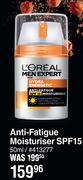 L'Oreal Men Expert Anti Fatigue Mosturiser SPF15-50ml