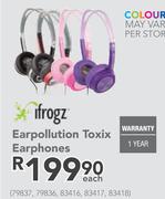 Ifrogz Earpollution Toxix Earphones-Each