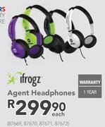 Ifrogz Agent Headphones-Each