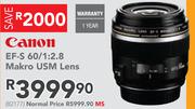 Canon EF-S 60/1:2.8 Makro USM Lens