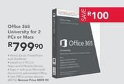 Microsoft Office 365 University for 2 PCs or Macs