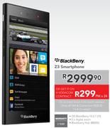 Blackberry Z3 Smartphone-On An Initial Smart S