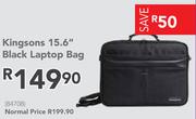Kingsons 15.6" Black Laptop Bag