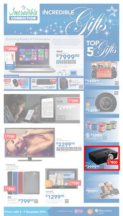 Incredible Connection : Incredible Gifts (4 Dec - 7 Dec 2014), page 1