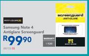 Samsung Note 4 Antiglare Screenguard