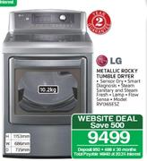 LG 10.2kg Metallic Rocky Tumble Dryer RV1366ESZ