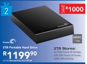 Seagate 2TB Portable Hard Drive